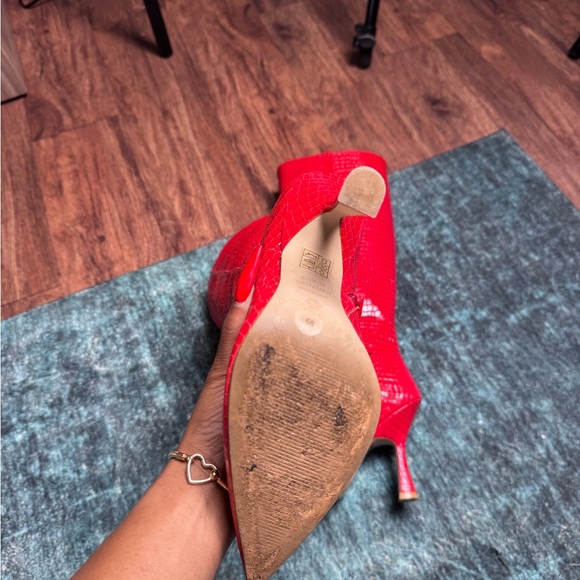 Stuart Weitzman Red Leather Knee Boots purchased but never worn - Picture 8 of 10